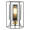 Tatum Table Lamp Matt Black And Smoked Glass