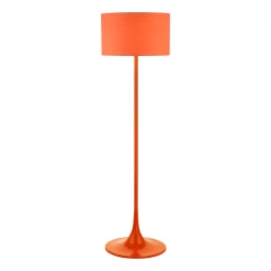 Toledo Floor Lamp Satin Orange With Shade