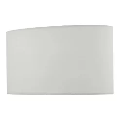 Utara Ivory Faux Silk Oval Shade 34cm