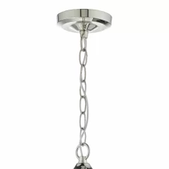 Vanessa 3 Light Pendant Polished Nickel & Glass