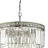 Vyana 4 Light 4 Tier Pendant Brushed Nickel And Crystal Droppers