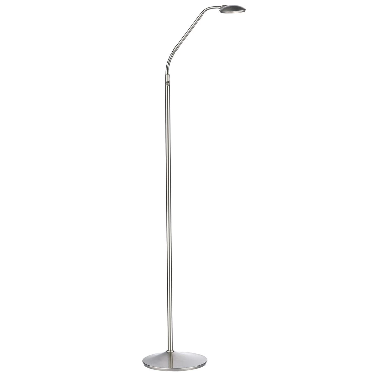 Wellington Task Floor Lamp Satin Chrome LED - Image 4