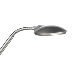 Wellington Task Floor Lamp Satin Chrome LED