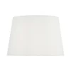 Zala White Cotton Tapered Drum Shade 20cm