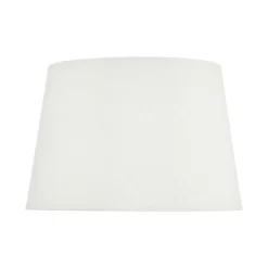 Zala White Cotton Tapered Drum Shade 20cm