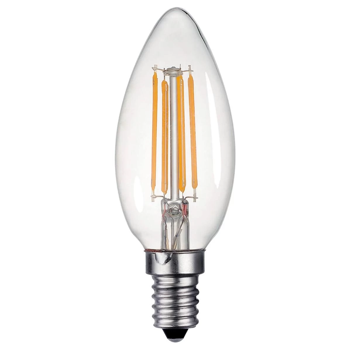 (Pack Of 5) LED Candle Light Bulb (Lamp) SES/E14 4W 400LM - Image 3