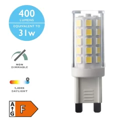 (Pack Of 10) LED G9 Light Bulb (Lamp) 3.5W 400LM 5000K