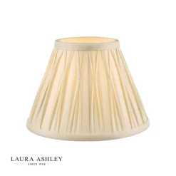 Laura Ashley Fenn Silk Empire Drum Shade Ivory 20cm/8 Inch