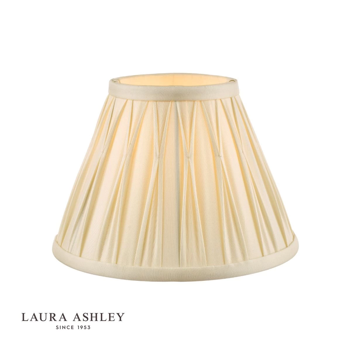 Laura Ashley Fenn Silk Empire Drum Shade Ivory 20cm/8 Inch
