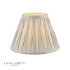 Laura Ashley Fenn Silk Empire Drum Shade Silver 20cm/8 Inch