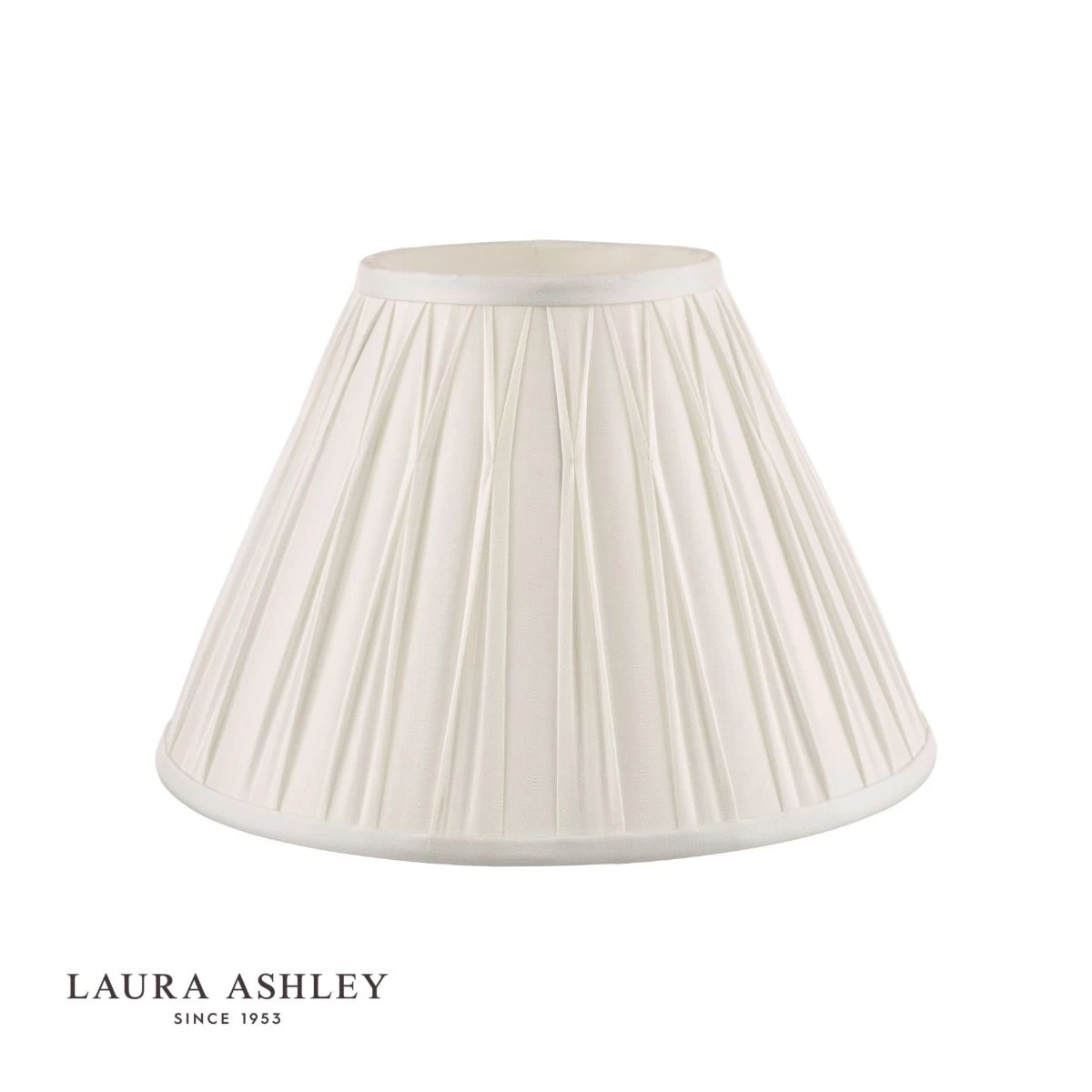 Laura Ashley Fenn Silk Empire Drum Shade White 25cm/10 Inch - Image 2
