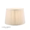 Laura Ashley Hemsley Pleated Silk Empire Drum Shade Cream 25cm/10 Inch