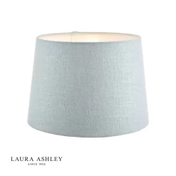 Laura Ashley Bacall Linen Empire Drum Shade Duck Egg Blue 25cm/10 Inch