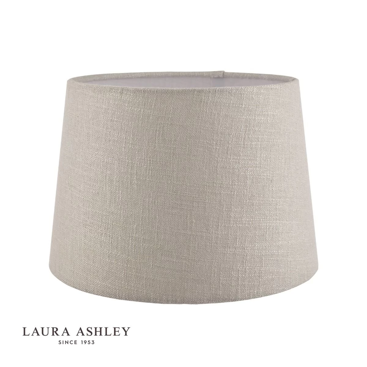 Laura Ashley Bacall Linen Empire Drum Shade Silver 25cm/10 Inch - Image 2