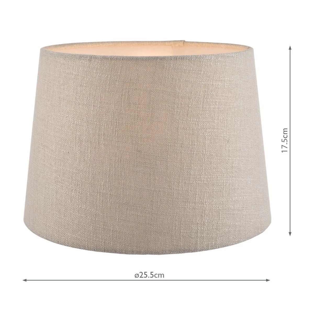 Laura Ashley Bacall Linen Empire Drum Shade Silver 25cm/10 Inch - Image 5