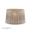 Laura Ashley Gathered Pleat Cotton Shade Charcoal 35cm/14 Inch