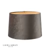 Laura Ashley Velvet Empire Drum Shade Grey 30cm/12 Inch