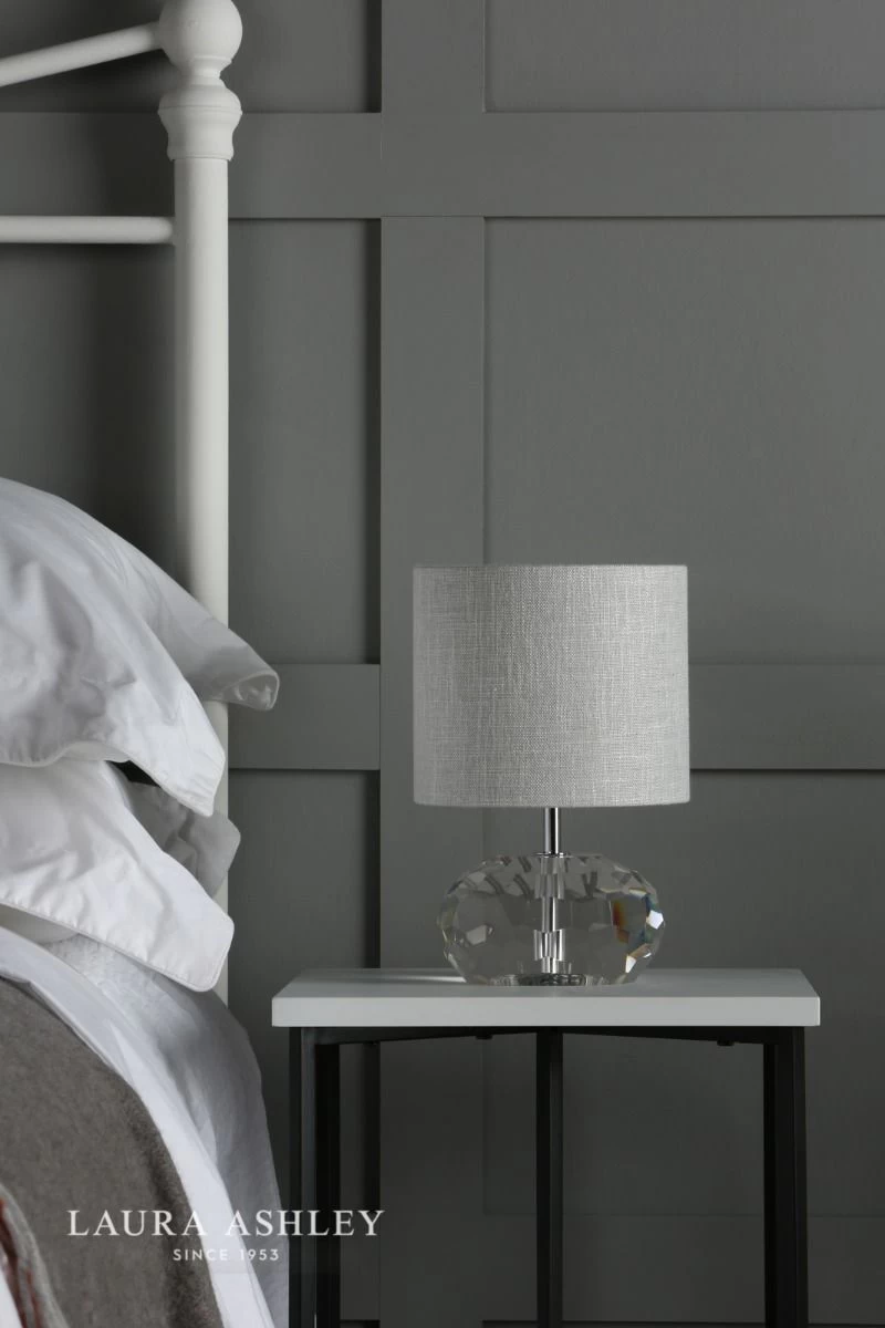 Laura Ashley Ivy Table Lamp Faceted Crystal Glass With Shade - Image 4