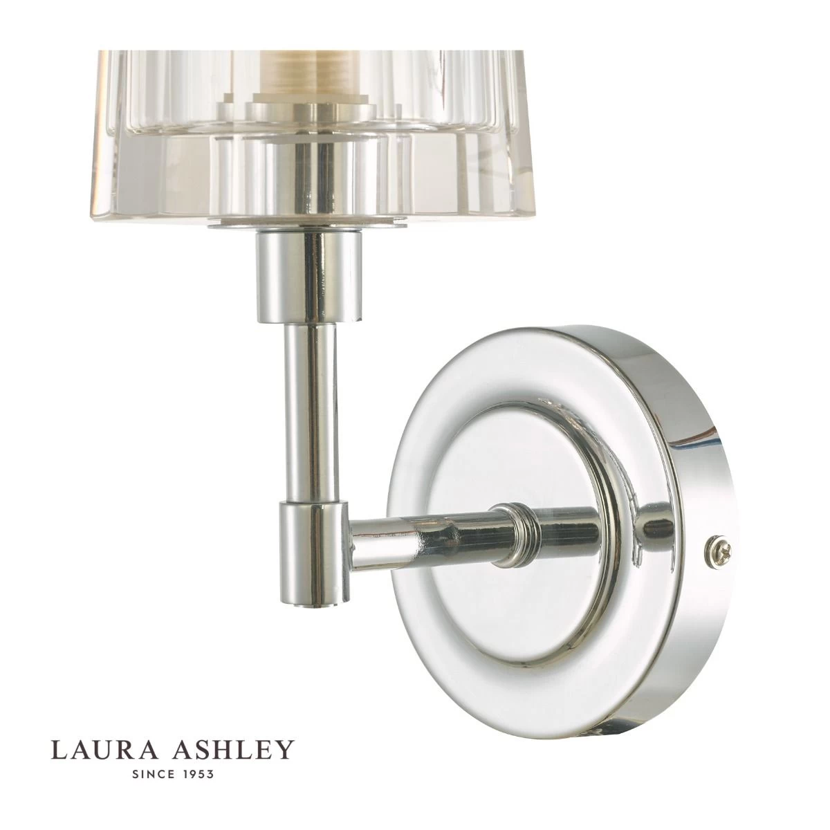 Laura Ashley Blake Bathroom Wall Light Crystal Polished Chrome IP44 - Image 4