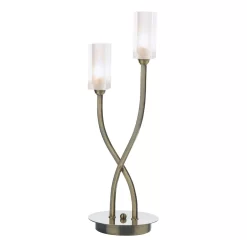 Morgan 2 Light Table Lamp Antique Brass