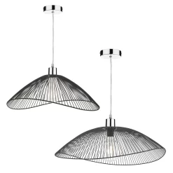 Onza Wire Easy Fit Pendant Shades Black (Twin Pack)