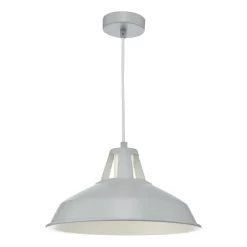 Owain 1 Light Pendant Grey