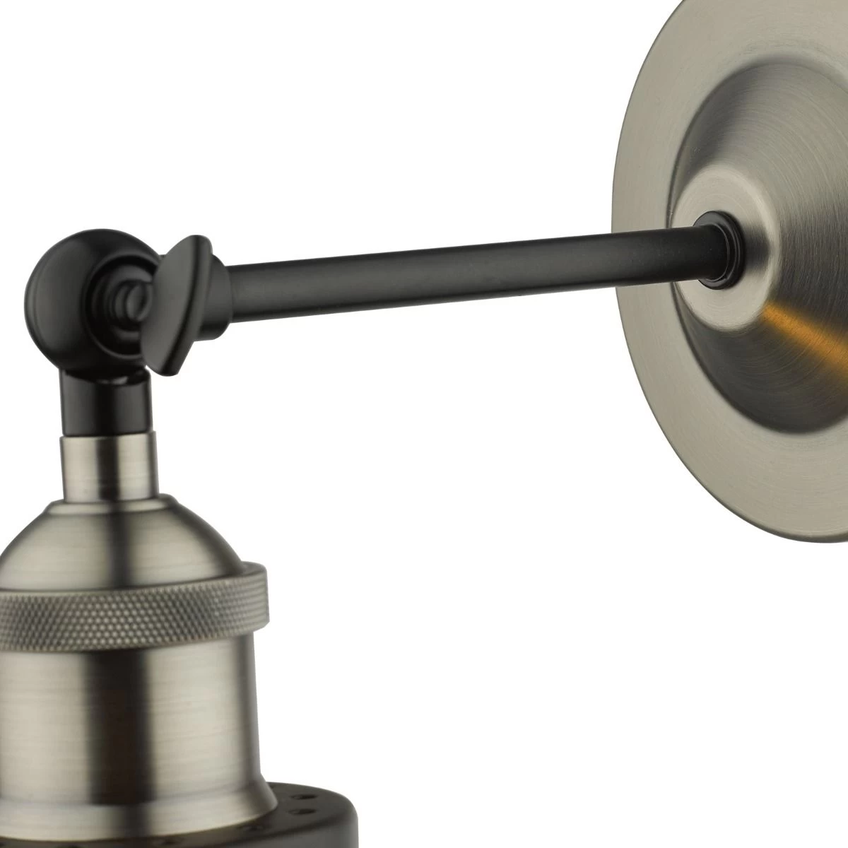 Ray Single Wall Light Antique Nickel Clear Glass - Image 2